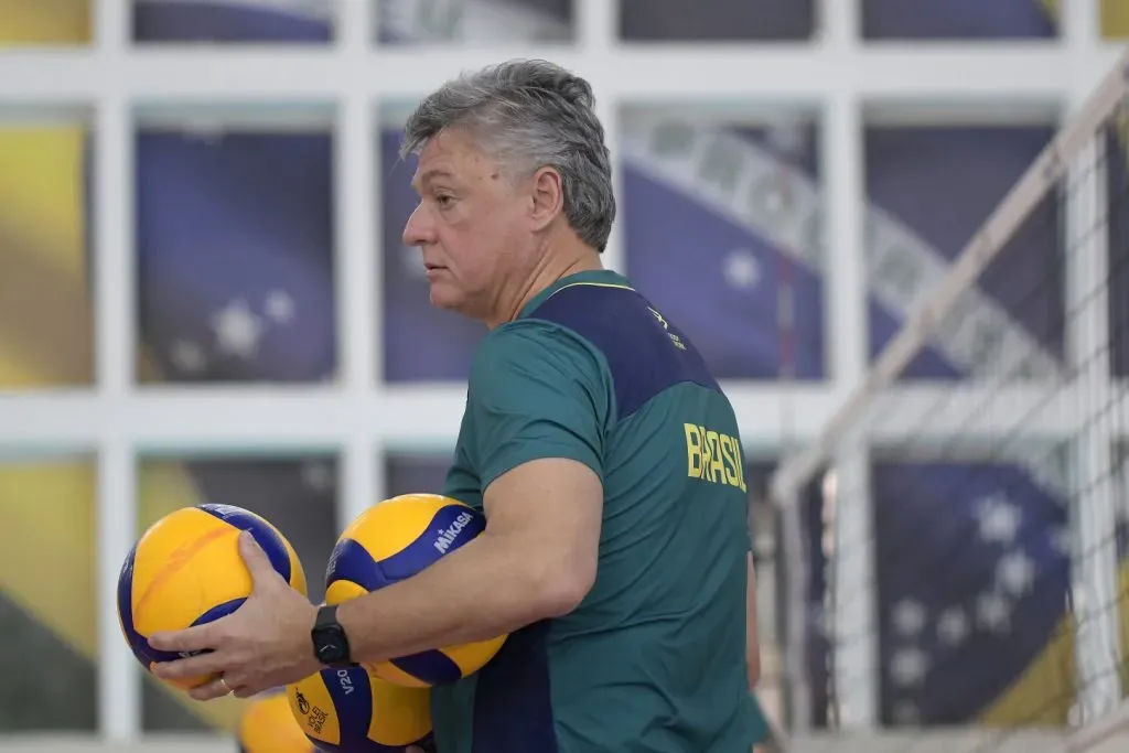 Renan Dal Zotto: Técnico da Seleção Masculina (Foto: Dhavid Normando/FVImagem/CBV)