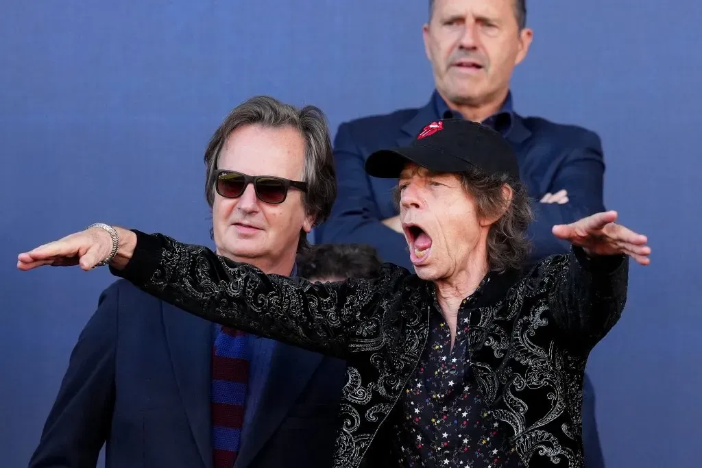 Mick Jagger no Camp Nou. Foto: Alex Caparros/Getty Images