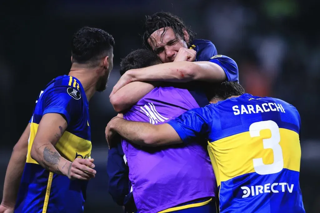 Foto: Ettore Chiereguini/AGIF – Cavani jogador do Boca Juniors comemora vitoria apos penalti em decisao durante partida contra o Palmeiras no estadio Arena Allianz Parque pelo campeonato Libertadores 2023.