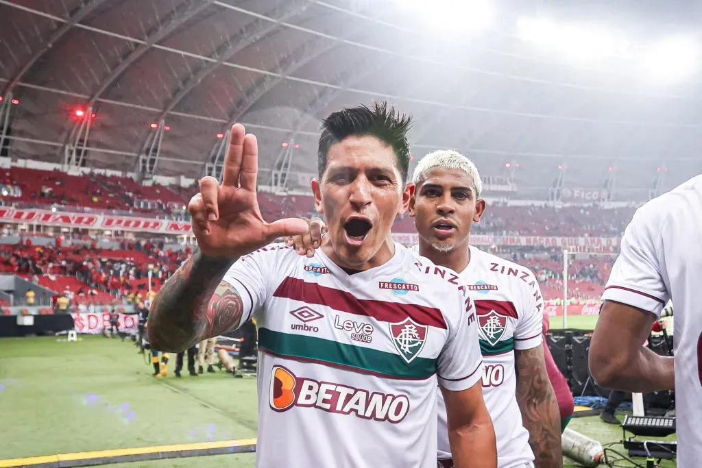 Fluminense de German Cano e John Kennedy, estão na final da Libertadores. Foto: Maxi Franzoi/AGIF