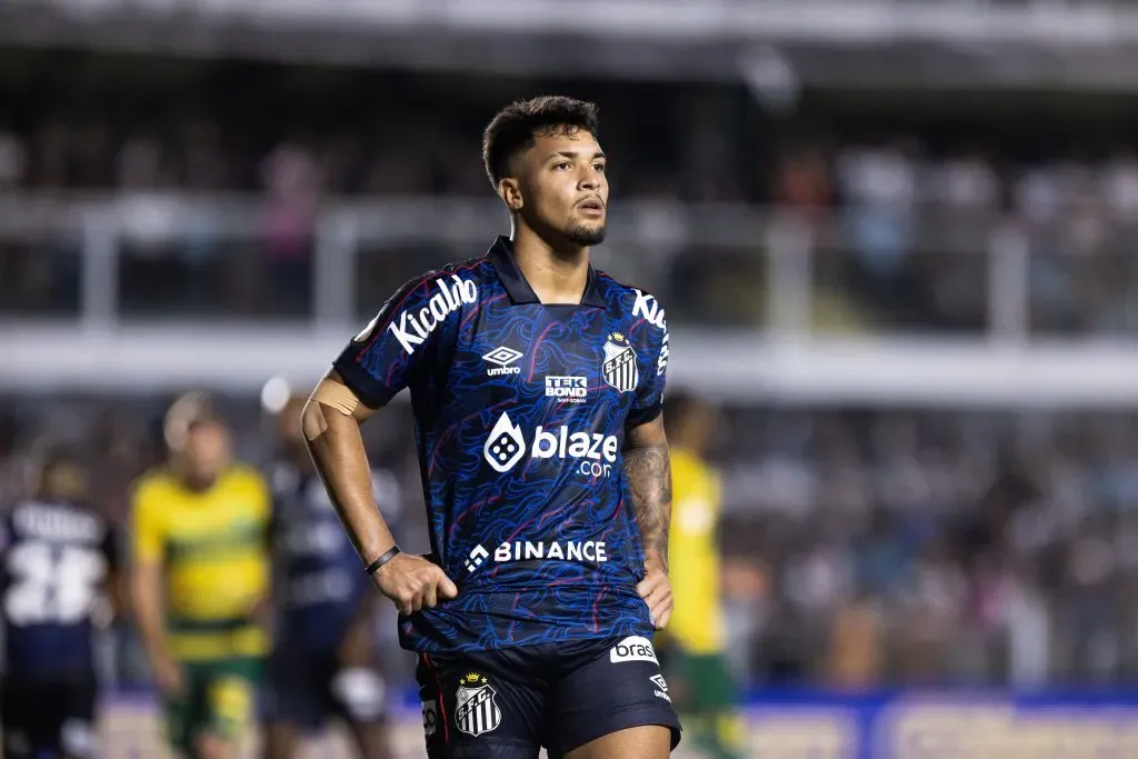 Foto: Abner Dourado/AGIF – Marcos Leonardo vem sendo um dos principais jogadores do Santos