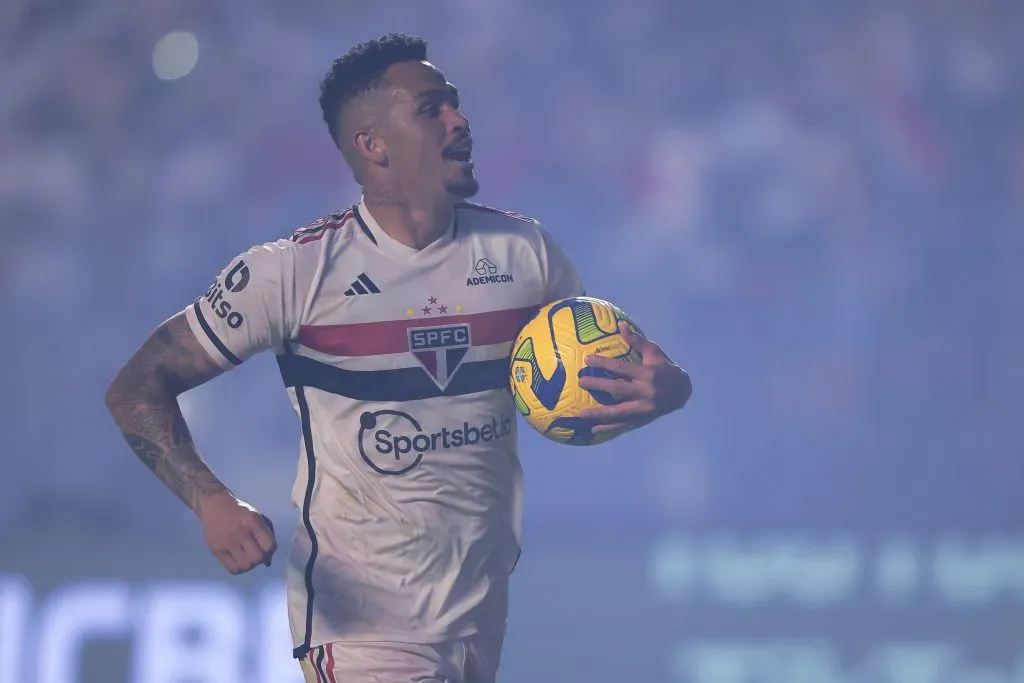 Luciano jogador do Sao Paulo durante partida contra o Flamengo no estadio Morumbi pelo campeonato Copa do Brasil 2023. Foto: Ettore Chiereguini/AGIF