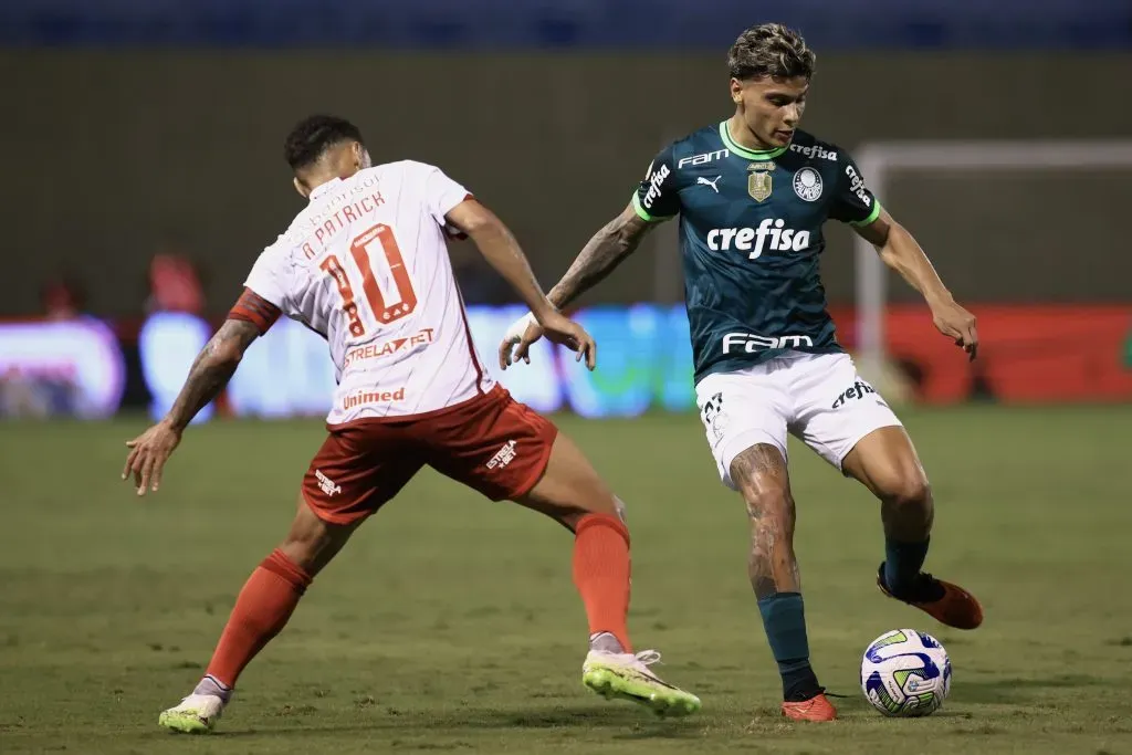 Richard Rios jogador do Palmeiras durante partida contra o Internacional na Arena Barueri. Foto: Marcello Zambrana/AGIF