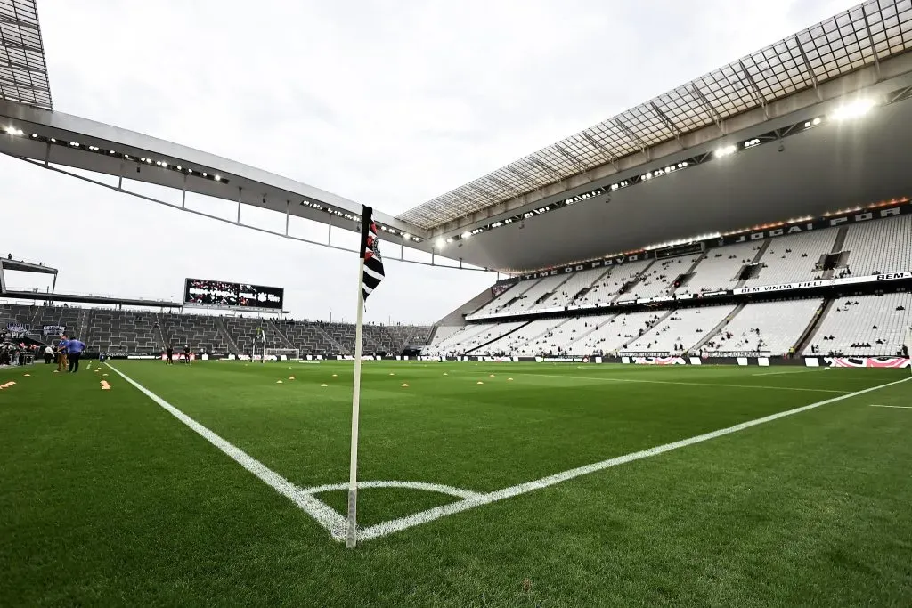 SP – SAO PAULO – 09/11/2023 – BRASILEIRO A 2023, CORINTHIANS X ATLETICO-MG – Vista geral do estadio Arena Corinthians para partida entre Corinthians e Atletico-MG pelo campeonato Brasileiro A 2023. Foto: Fabio Giannelli/AGIF