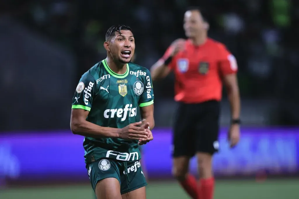 Rony, jogador do Palmeiras, durante partida contra o Goias no estádio Arena Allianz Parque pelo campeonato Brasileiro A 2023. Foto: Ettore Chiereguini/AGIF