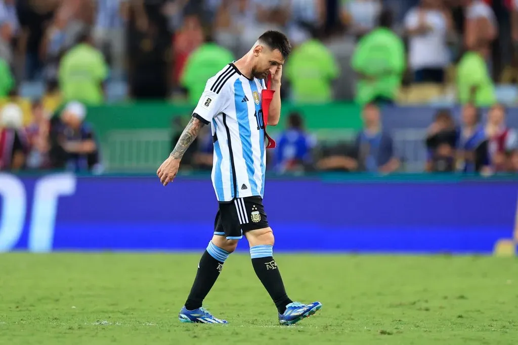 Lionel Messi em vitória da Argentina diante do Brasil no Maracanã. Foto: Buda Mendes/Getty Images