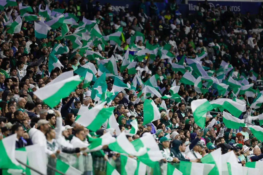 Torcedores do Palmeiras apoiam a equipe - Foto: Ricardo Moreira/Getty Images