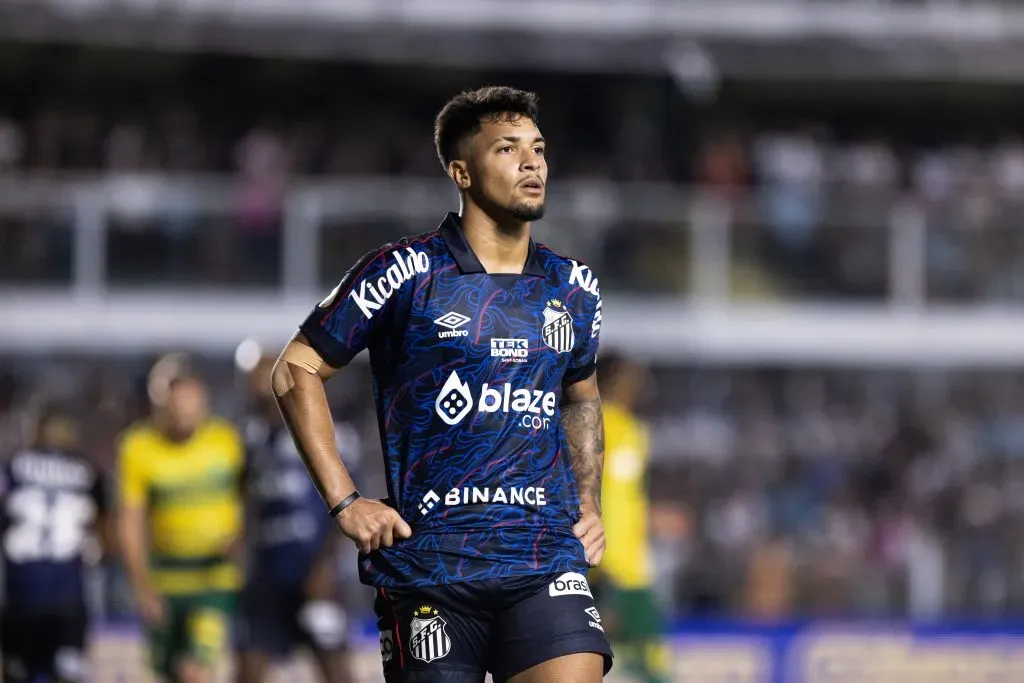 Marcos Leonardo jogador do Santos –  Foto: Abner Dourado/AGIF