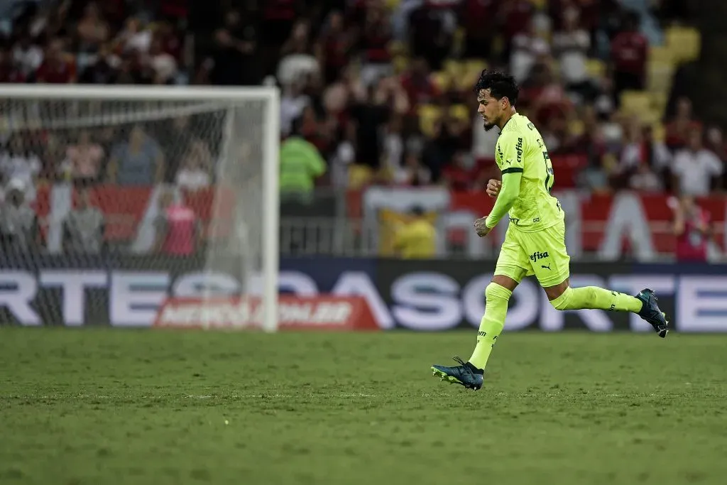 Gustavo Gomez jogador do Palmeiras em partida pelo campeonato Brasileiro A 2023. Foto: Thiago Ribeiro/AGIF