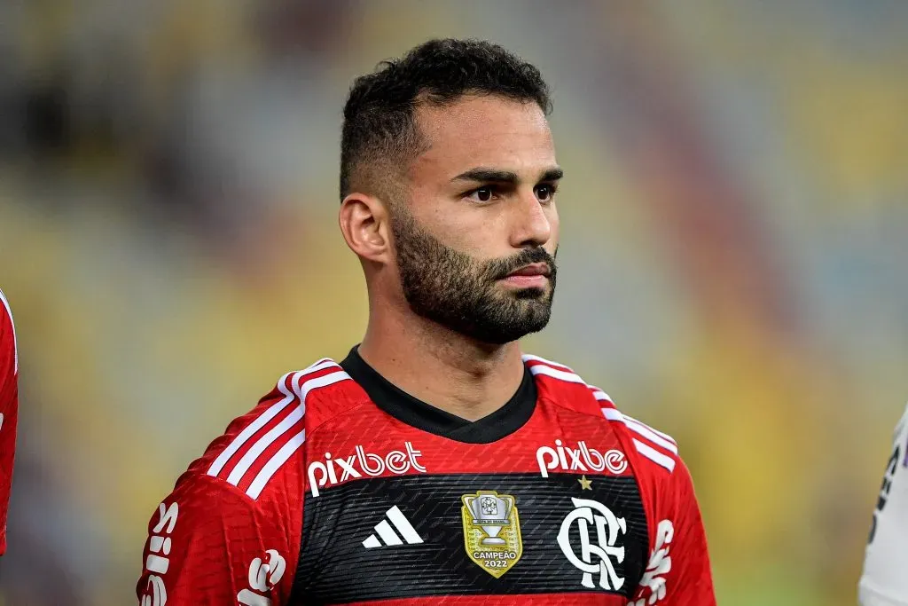 RJ – RIO DE JANEIRO – 01/06/2023 – COPA DO BRASIL 2023, FLAMENGO X FLUMINENSE – Thiago Maia jogador do Flamengo durante partida contra o Fluminense no estadio Maracana pelo campeonato Copa do Brasil 2023. Foto: Thiago Ribeiro/AGIF