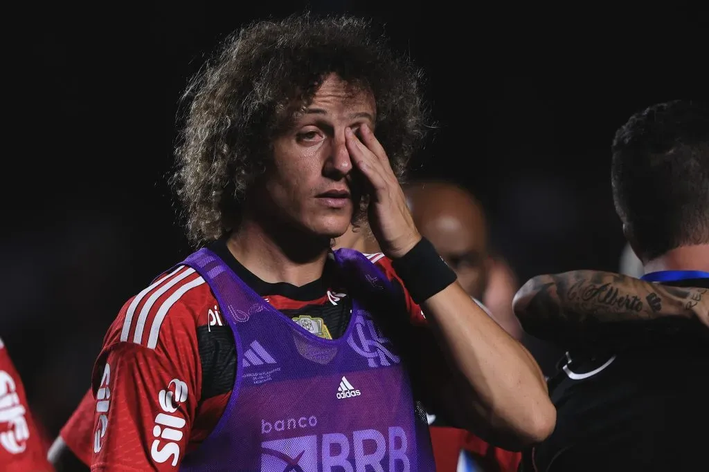 David Luiz jogador do Flamengo lamenta derrota ao final da partida contra o Sao Paulo no estadio Morumbi pelo campeonato Copa do Brasil 2023. Foto: Ettore Chiereguini/AGIF