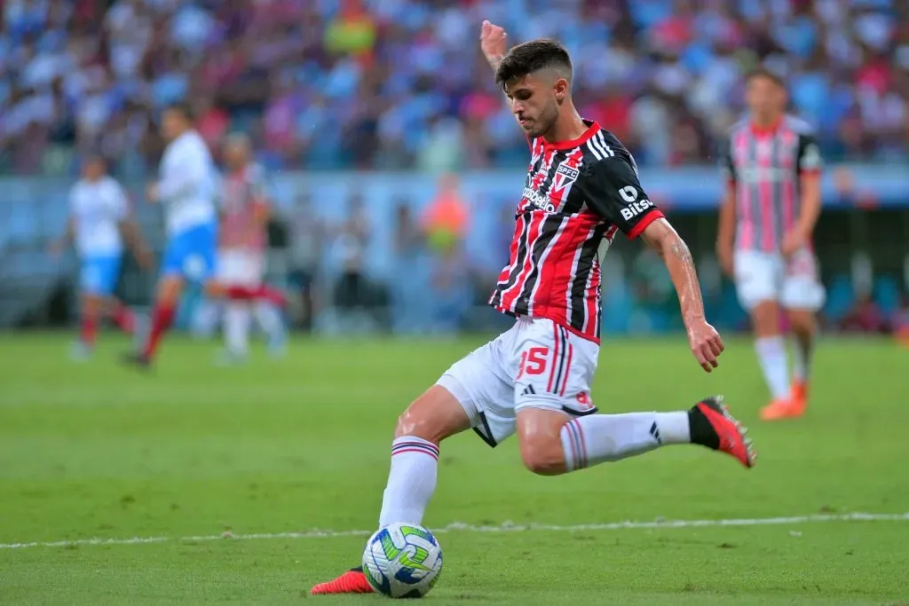 Beraldo, jogador do São Paulo – Foto: Walmir Cirne/AGIF