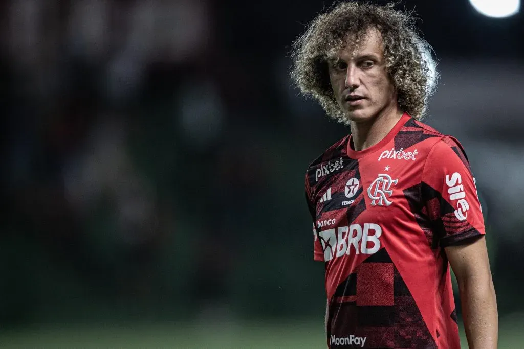 David Luiz, zagueiro do Flamengo, durante partida contra o Goiás no estádio Serrinha pelo Brasileiro. Foto: Heber Gomes/AGIF