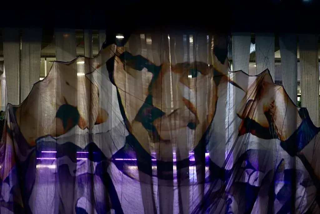 SP – SAO PAULO – 29/11/2023 – BRASILEIRO A 2023, PALMEIRAS X AMERICA-MG – bandeira do tecnico Abel Ferreira vista antes da partida entre Palmeiras e America-MG no estadio Arena Allianz Parque pelo campeonato Brasileiro A 2023. Foto: Marcello Zambrana/AGIF