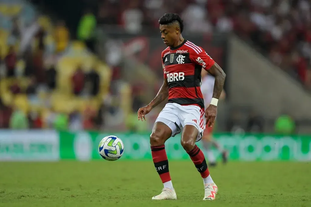 Bruno Henrique jogador do Flamengo durante partida pelo campeonato Brasileiro A 2023. Foto: Thiago Ribeiro/AGIF