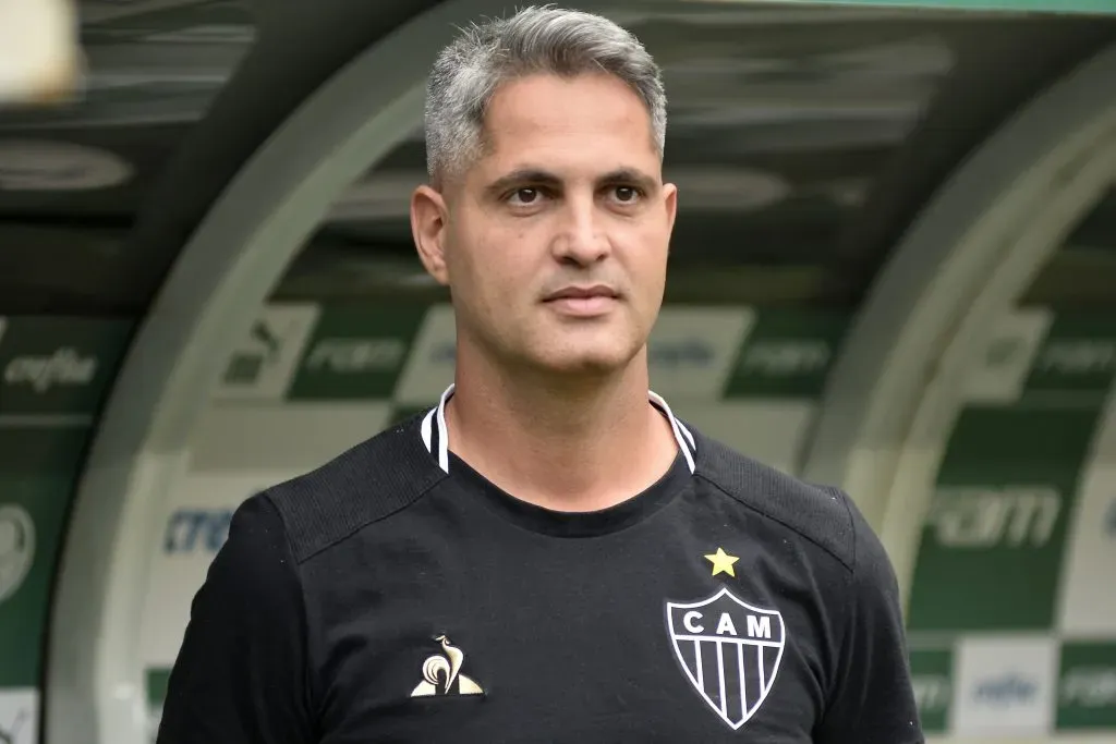 Rodrigo Santana tecnico do Atletico-MG durante partida contra o Palmeiras no estadio Arena Allianz Parque pelo campeonato Brasileiro A 2019. Bruno Ulivieri/AGIF