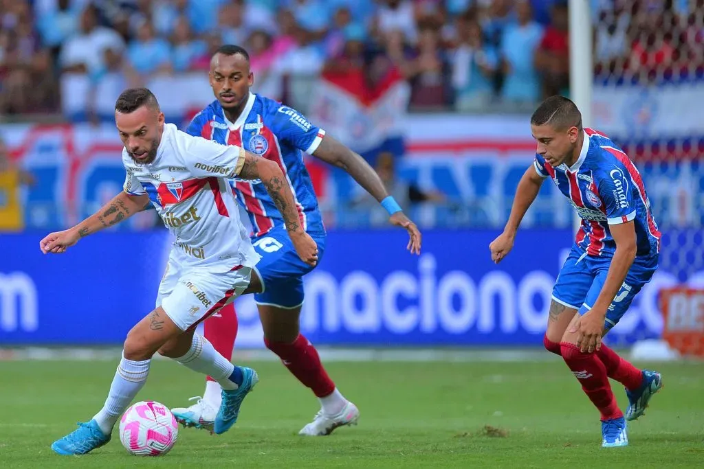 Guilherme atuando com a camisa do Fortaleza no Campeonato Brasileiro 2023. Foto: Walmir Cirne/AGIF