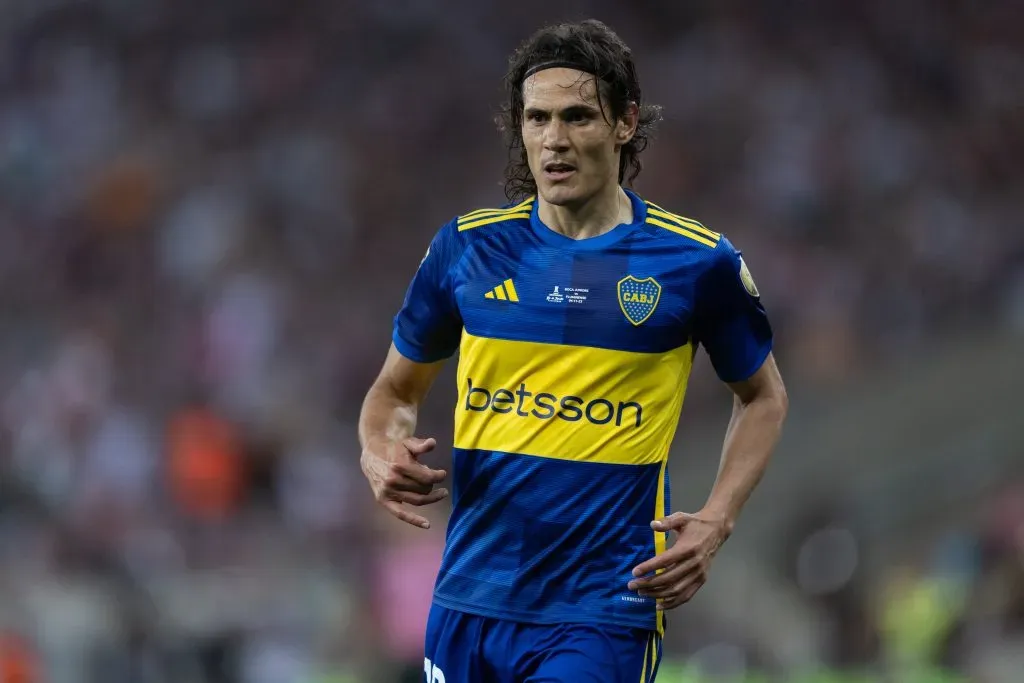 Cavani jogador do Boca Juniors durante partida contra o Fluminense no estádio Maracanã pelo campeonato Libertadores 2023. Foto: Liamara Polli/AGIF