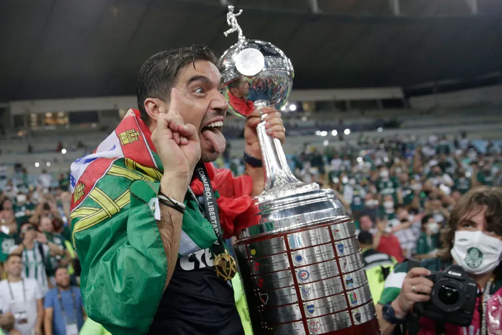 Abel já foi campeão com o Palmeiras no Maracanã – na Libertadores de 2020 – Foto: Ricardo Moraes – Pool/Getty Images