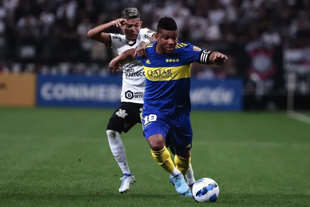 Frank Fabra jogador do Boca Juniors durante partida no estadio Arena Corinthians pelo campeonato Copa Libertadores 2022. Foto: Ettore Chiereguini/AGIF