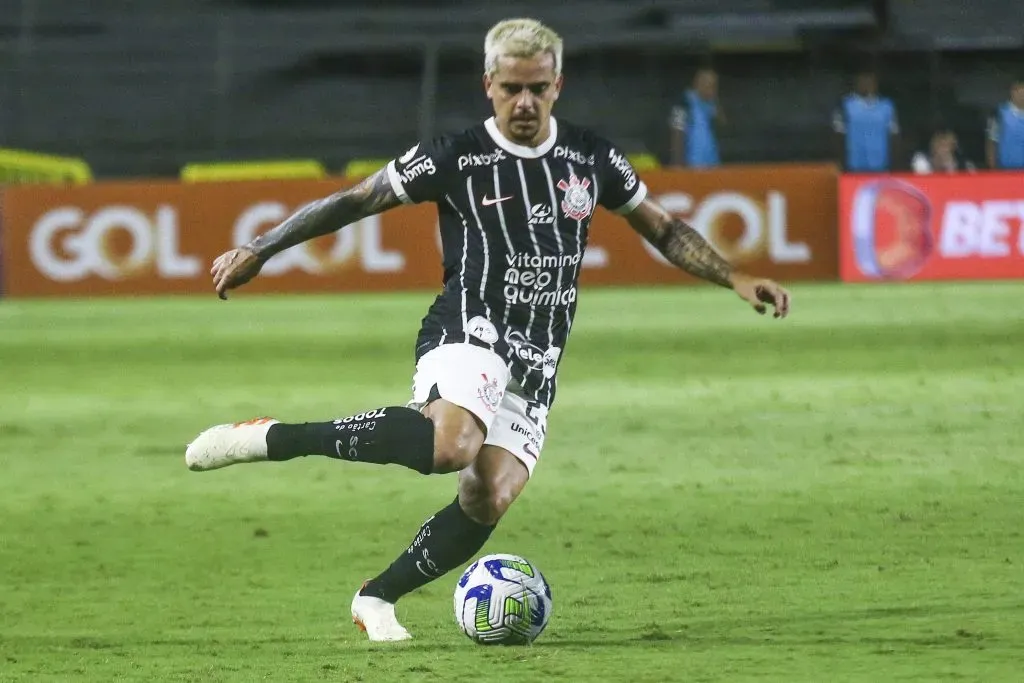 Fagner jogador do Corinthians durante partida pelo Brasileiro A 2023. Foto: Gabriel Machado/AGIF