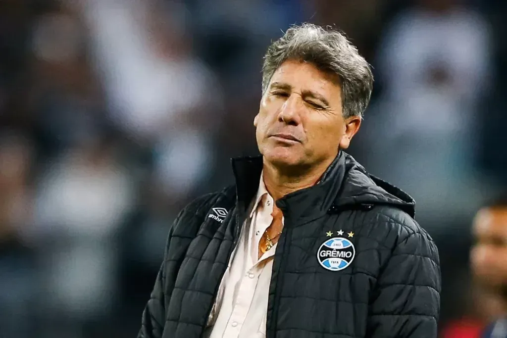 Renato Gaúcho pelo Grêmio – Foto: Alexandre Schneider/Getty Images