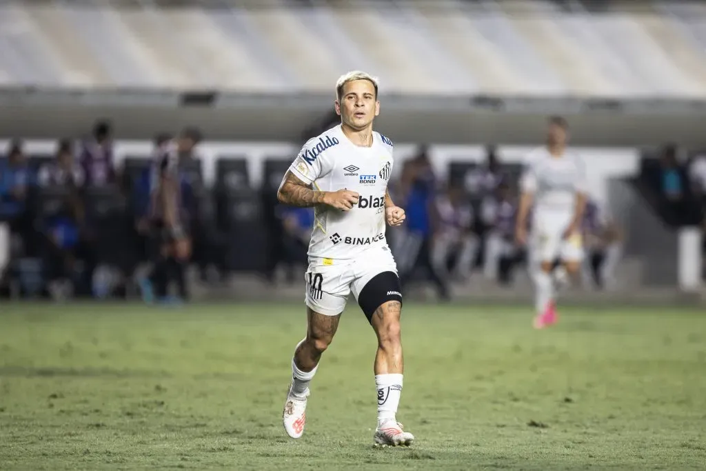 Soteldo durante a última temporada pelo Santos. Foto: Abner Dourado/AGIF