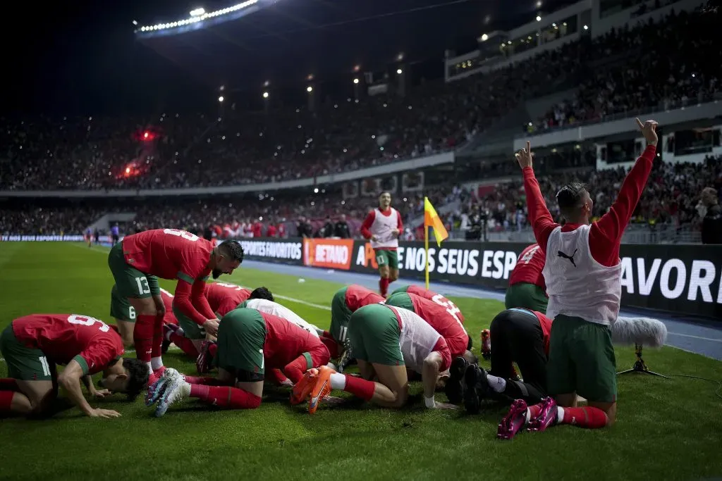 Marrocos: seleção vem embalada após histórico quarto lugar na Copa do Mundo do Catar (Foto: Alex Caparros/Getty Images)