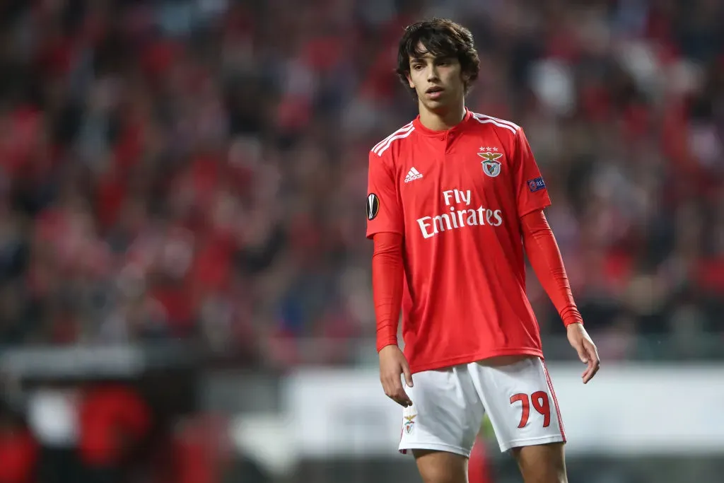 LISBON, PORTUGAL – APRIL 11: Joao Felix of Benfica reacts during the UEFA Europa League Quarter Final First Leg match between Benfica and Eintracht Frankfurt at Estadio do Sport Lisboa e Benfica on April 11, 2019 in Lisbon, Portugal. (Photo by Alex Grimm/Getty Images)
