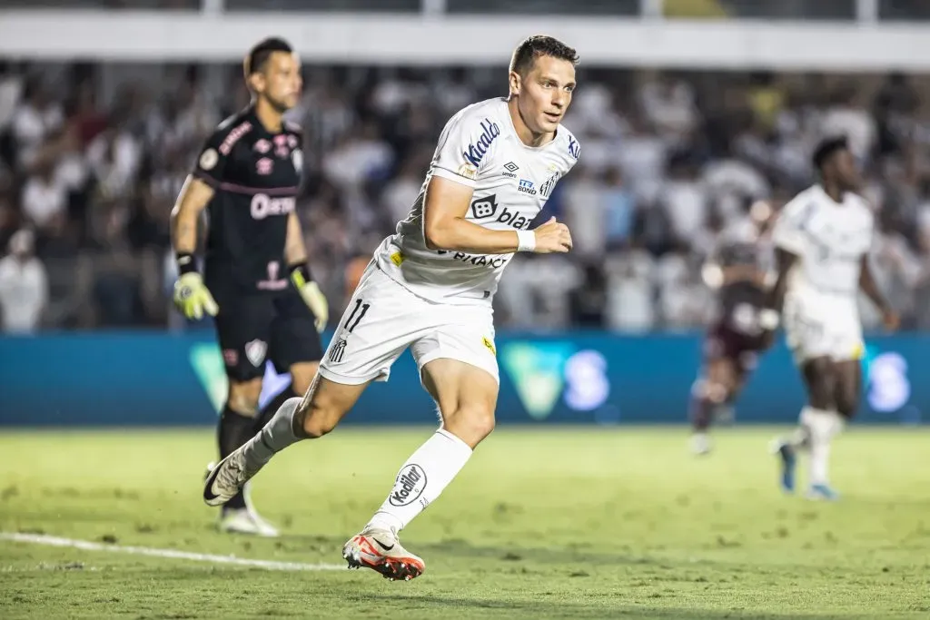 Foto: Abner Dourado/AGIF – Julio Furch é uma das esperanças de gols do Peixe em 2024