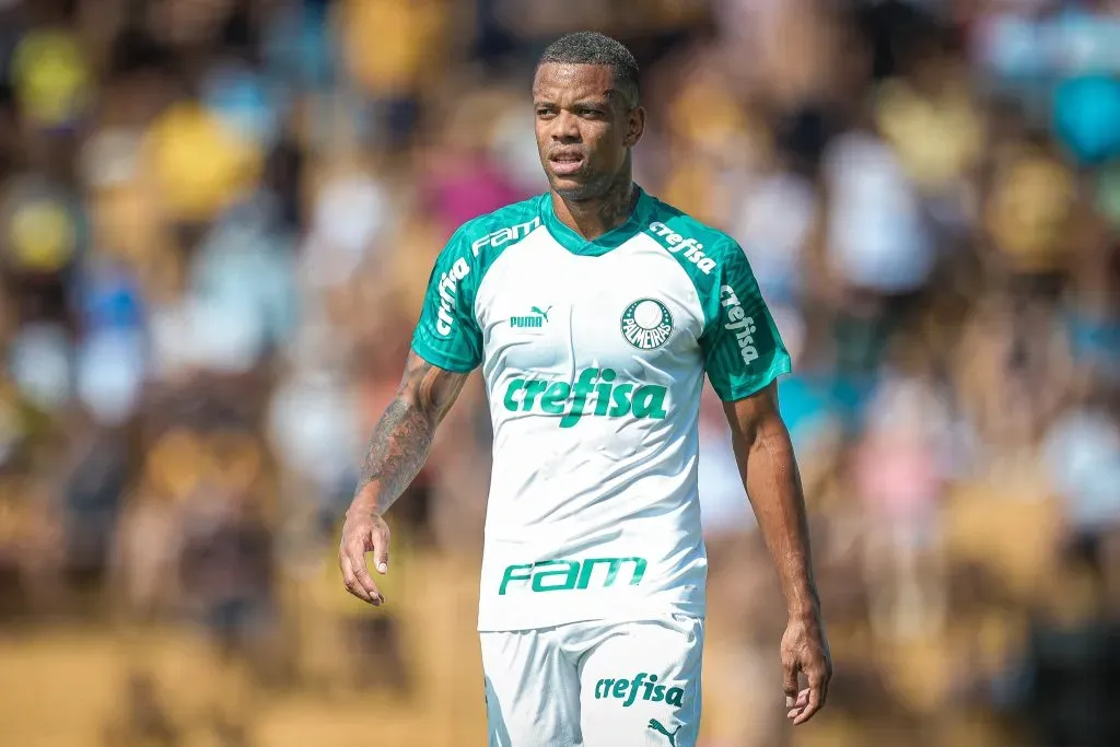 Caio Paulista atuando pelo Palmeiras. Foto: Pedro Zacchi/AGIF