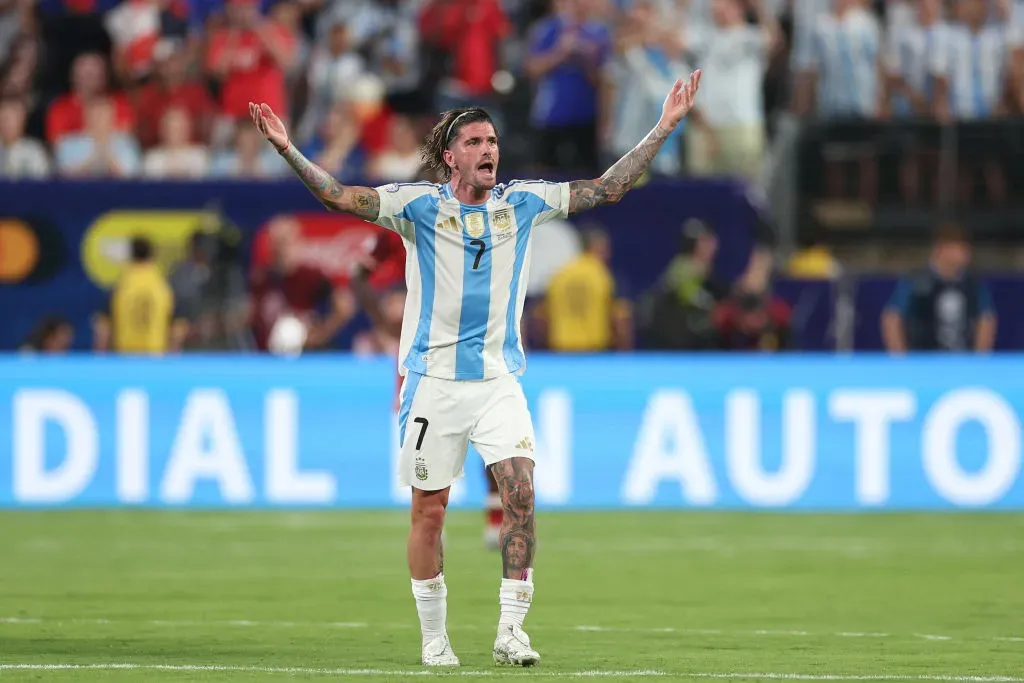 De Paul em jogo da Argentina na Copa América. Elsa/Getty Images.