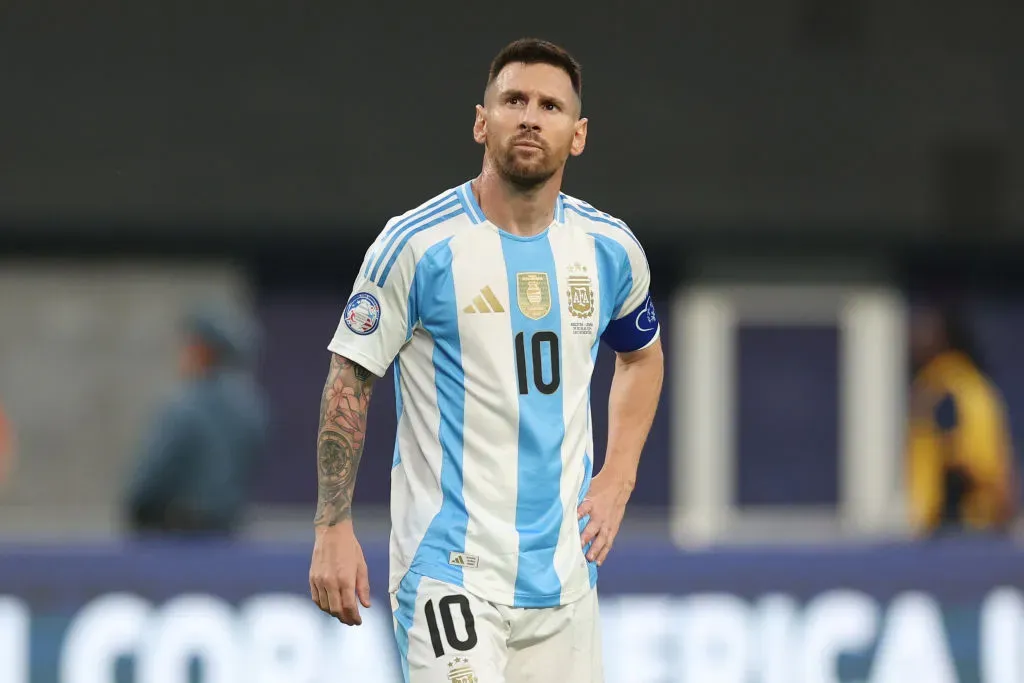 Lionel Messi em jogo da Argentina na Copa América. Elsa/Getty Images. 