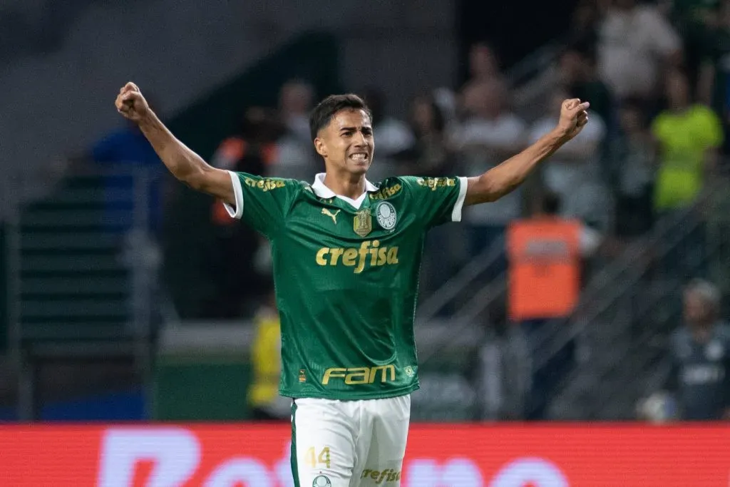 Vitor Reis marcou o gol da vitória do Palmeiras contra o Flamengo pela Copa do Brasil – Foto: IMAGO