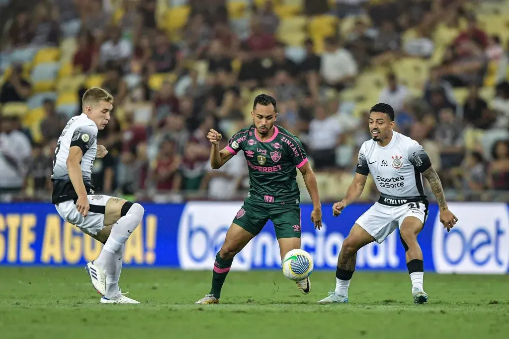 Lima jogador do Fluminense durante partida contra o Corinthians no Maracana pelo campeonato Brasileiro A 2024.