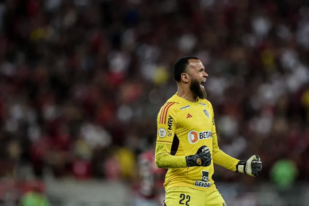 RJ – RIO DE JANEIRO – 29/11/2023 – BRASILEIRO A 2023, FLAMENGO X ATLETICO-MG – Everson goleiro do Atletico-MG durante partida contra o Flamengo no estadio Maracana pelo campeonato Brasileiro A 2023. Foto: Thiago Ribeiro/AGIF