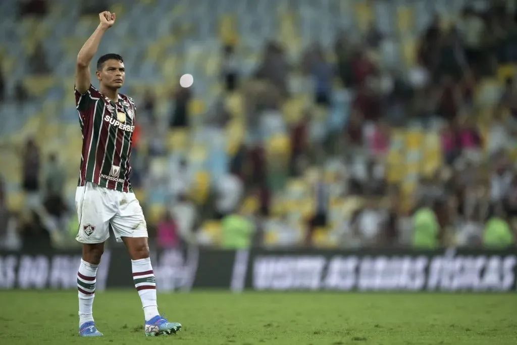 Thiago Silva é o capitão do Fluminense. Foto: Jorge Rodrigues/AGIF