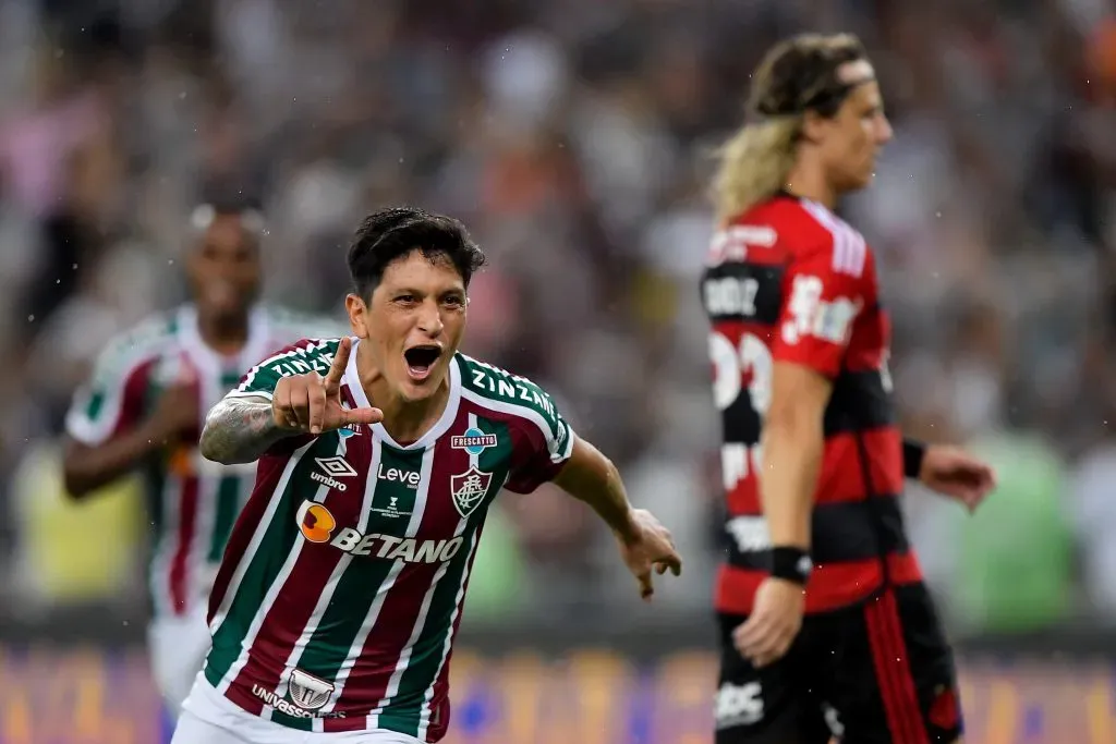 Germán Cano defende posto de “algoz” do Flamengo. Foto: Thiago Ribeiro/AGIF