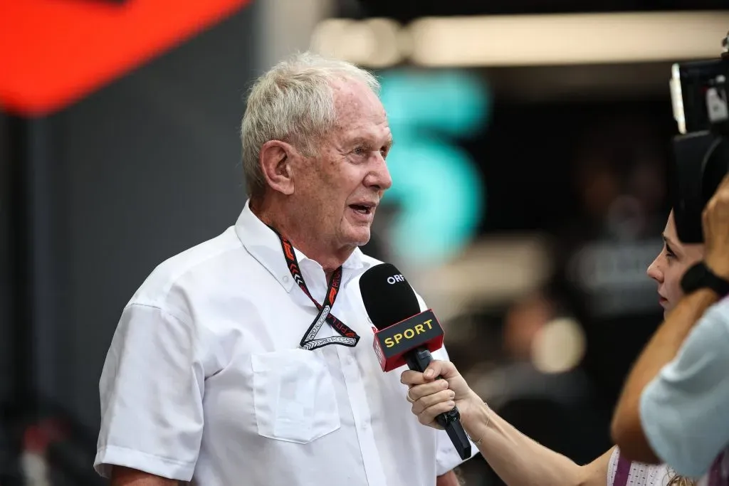 Helmut Marko em entrevista no GP de Singapura (2024)