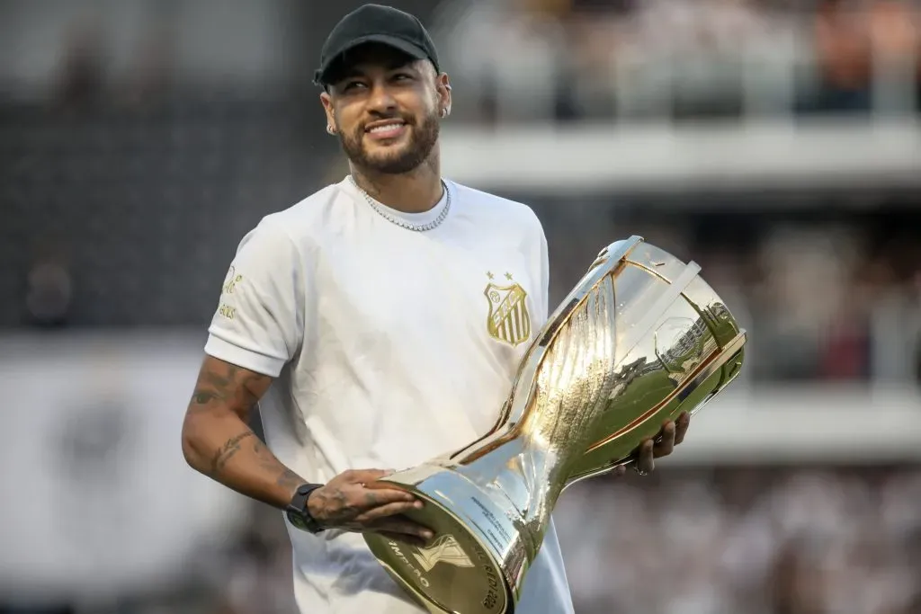 Neymar em partida do Santos contra o Palmeiras: Reinaldo Campos/AGIF