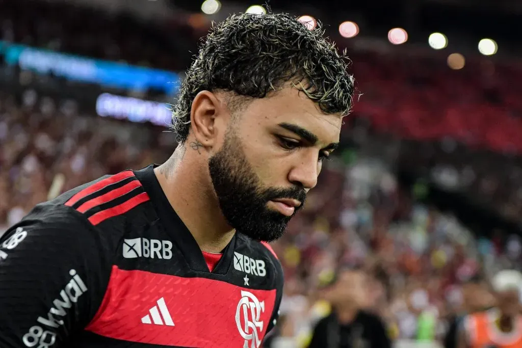 Gabigol jogador do Flamengo durante partida contra o Corinthians pelaCopa Do Brasil 2024. Foto: Thiago Ribeiro/AGIF