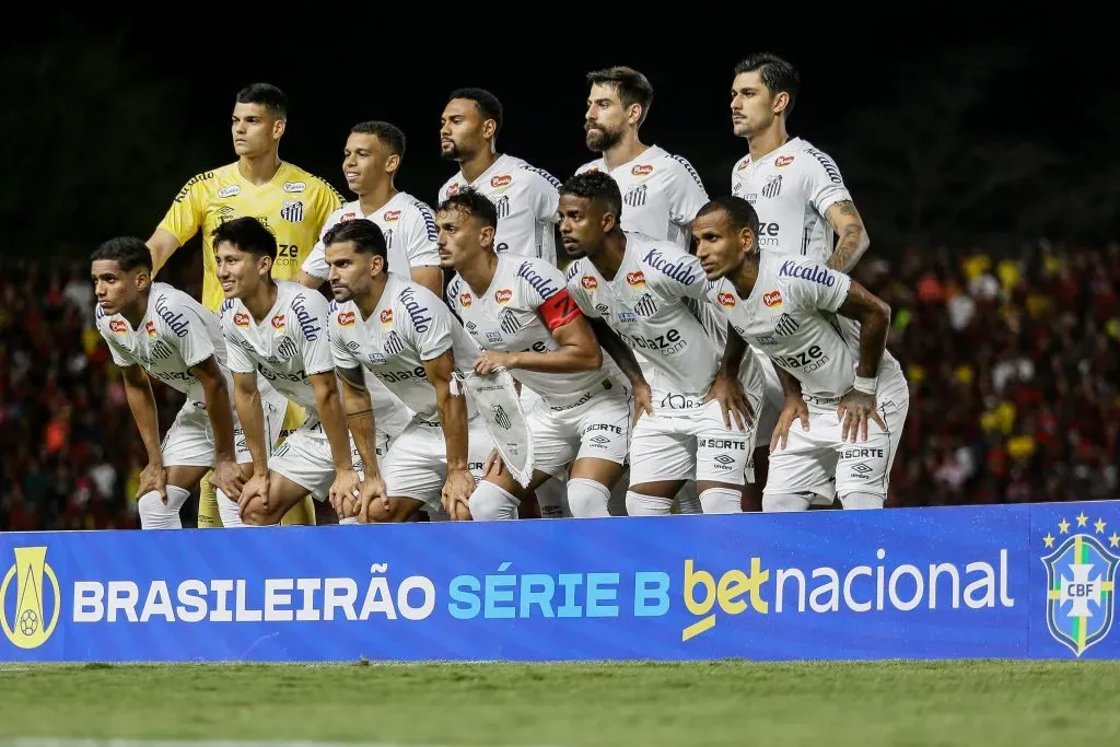 Titulares do Santos na última partida na Série B. Foto: Rafael Vieira/AGIF