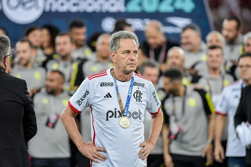 Rodolfo Landim em partida do Flamengo x Nova Iguaçu. Foto: Thiago Ribeiro/AGIF