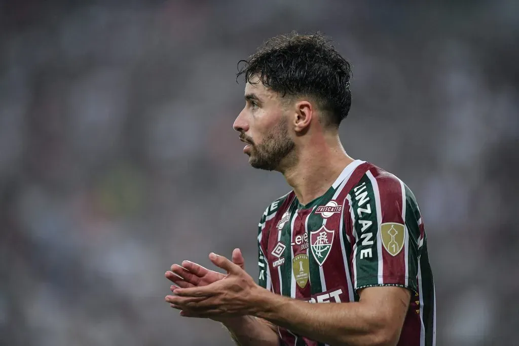 RJ – RIO DE JANEIRO – 20/08/2024 – COPA LIBERTADORES 2024, FLUMINENSE X GREMIO – Martinelli jogador do Fluminense durante partida contra o Gremio no estadio Maracana pelo campeonato Copa Libertadores 2024. Foto: Thiago Ribeiro/AGIF