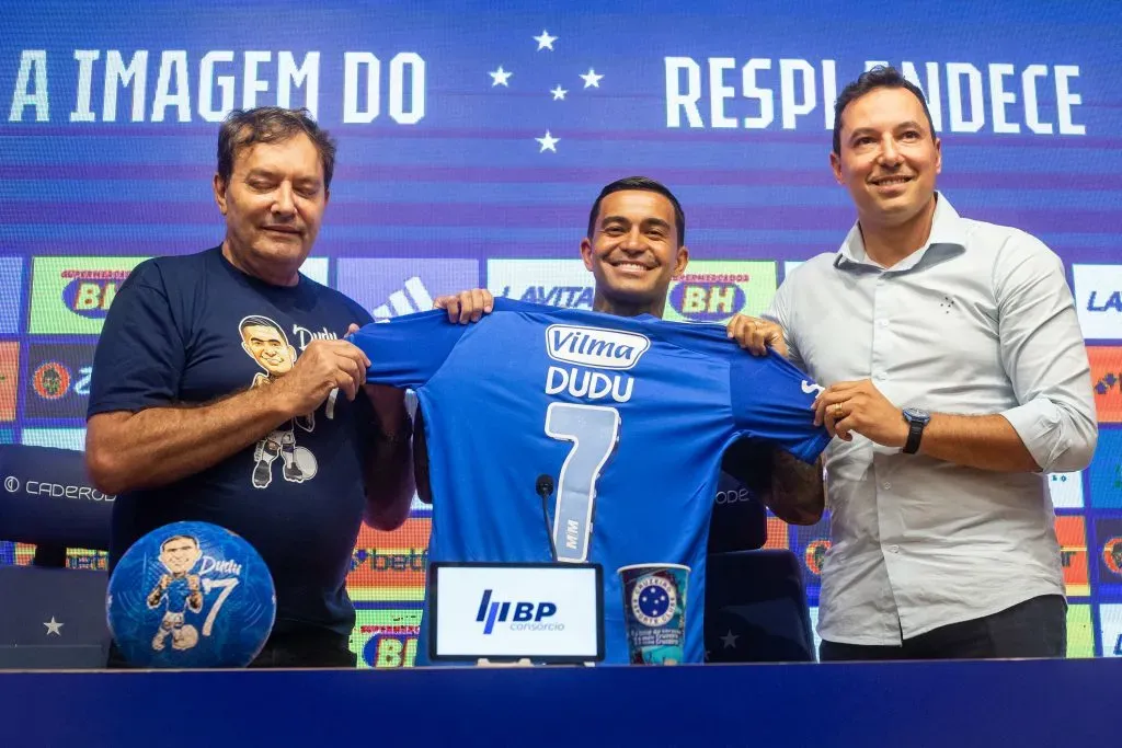 Dudu em apresentação do Cruzeiro. Foto: Fernando Moreno/AGIF