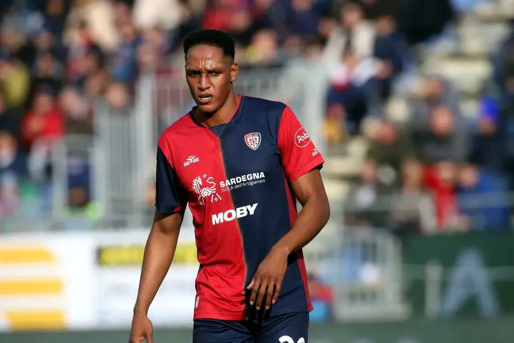 O zagueiro Yerry Mina é alvo do Galo no mercado. Foto: Enrico Locci/Getty Images.