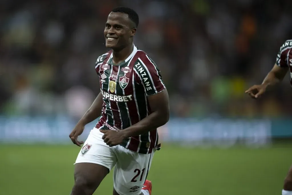 Jhon Arias, destaque do Fluminense – Foto: Jorge Rodrigues/AGIF