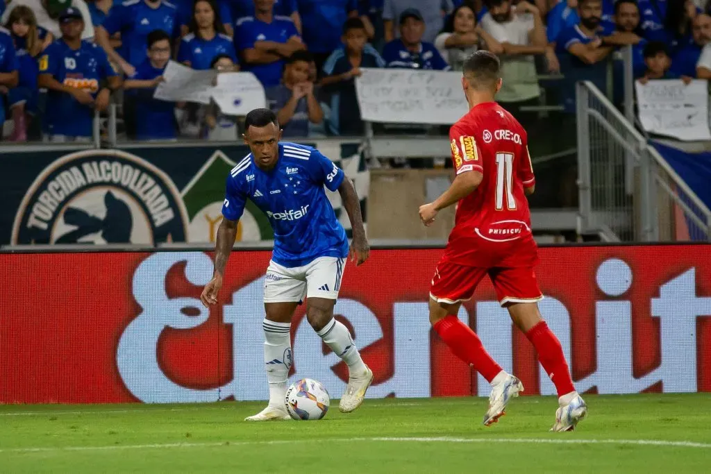 Marquinhos teve atuação discreta em vitória do Cruzeiro por 1 a 0 sobre o Tombense. Foto: Fernando Moreno/AGIF