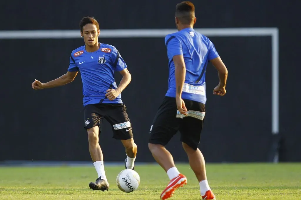 Neymar. Treino do Santos no CT Rei Pele. 11 de maio de 2013, Santos, Sao Paulo, Brasil. Foto: Ricardo Saibun/AGIF