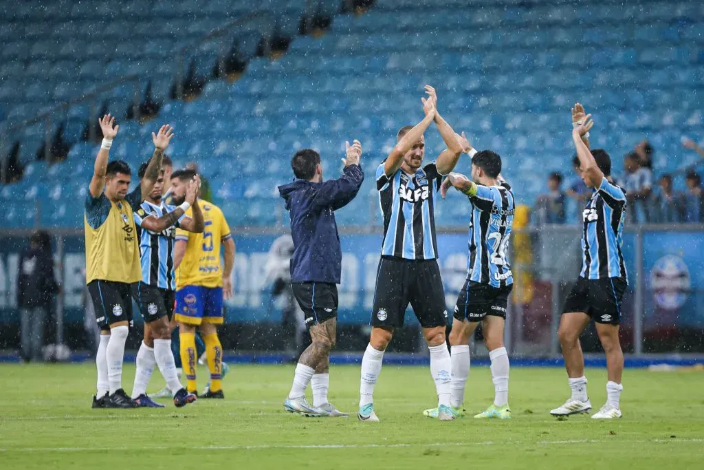 Elenco do Grêmio possui 10 estrangeiros. Foto: Maxi Franzoi/AGIF
